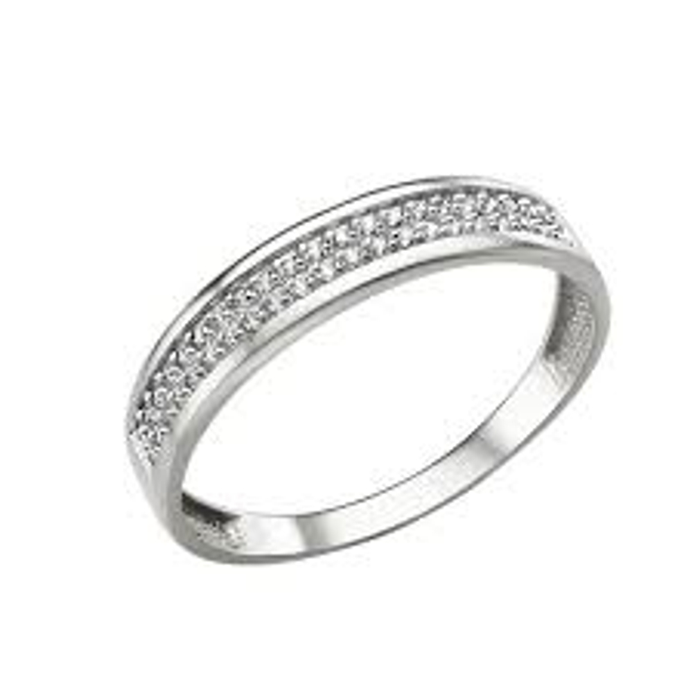 Кольцо из золота с фианитами