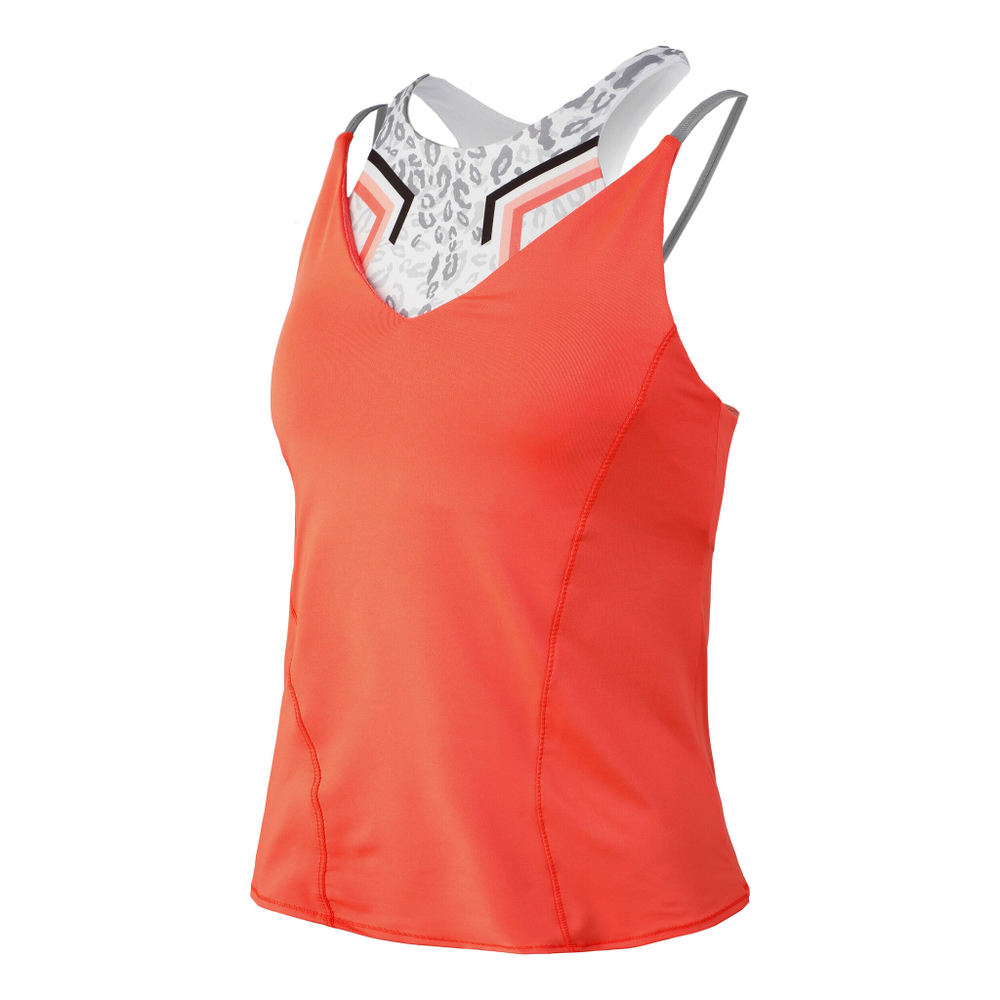Женская теннисная майка Lucky in Love Instinct Bralette Tank Top Women - Orange, Multicoloured