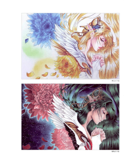 Music and Girl. Coloring book