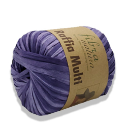 Пряжа Raffia Multi 35г, 90м, 100% целлюлоза (цена за 1шт)