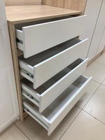 Комод с 4-мя ящиками Бруно дуб сонома/белый