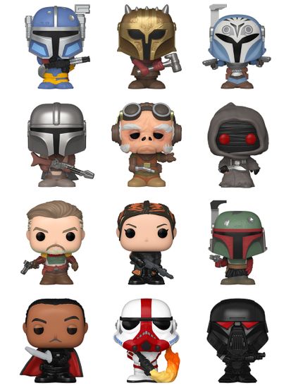 Фигурка Funko Bitty POP! Star Wars Mandalorian Mystery 1 штука (из12) 83418 / Фигурка Фанко Битти ПОП! по мотивам сериала "Мандалорец"