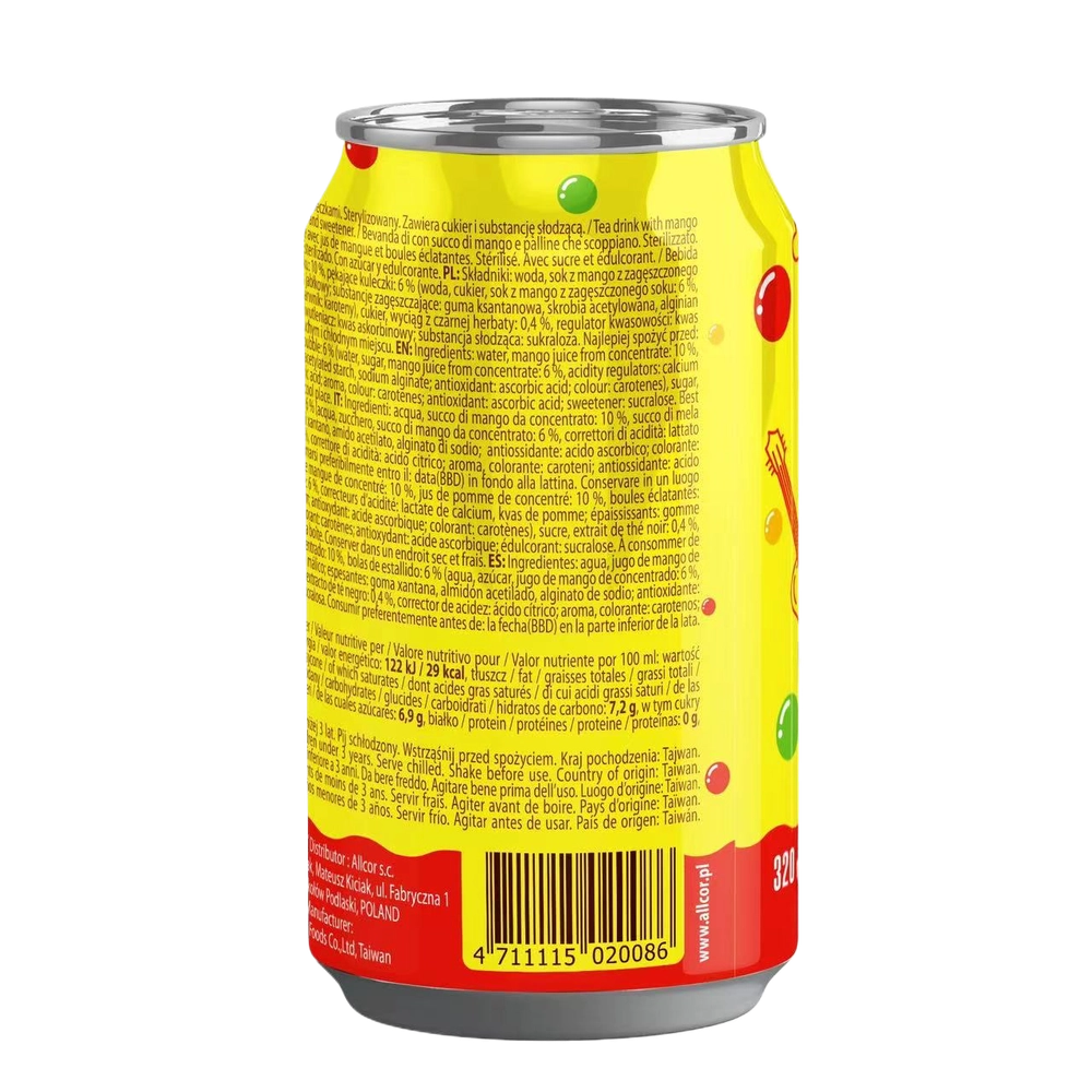 Напиток Bubble Tea со вкусом манго