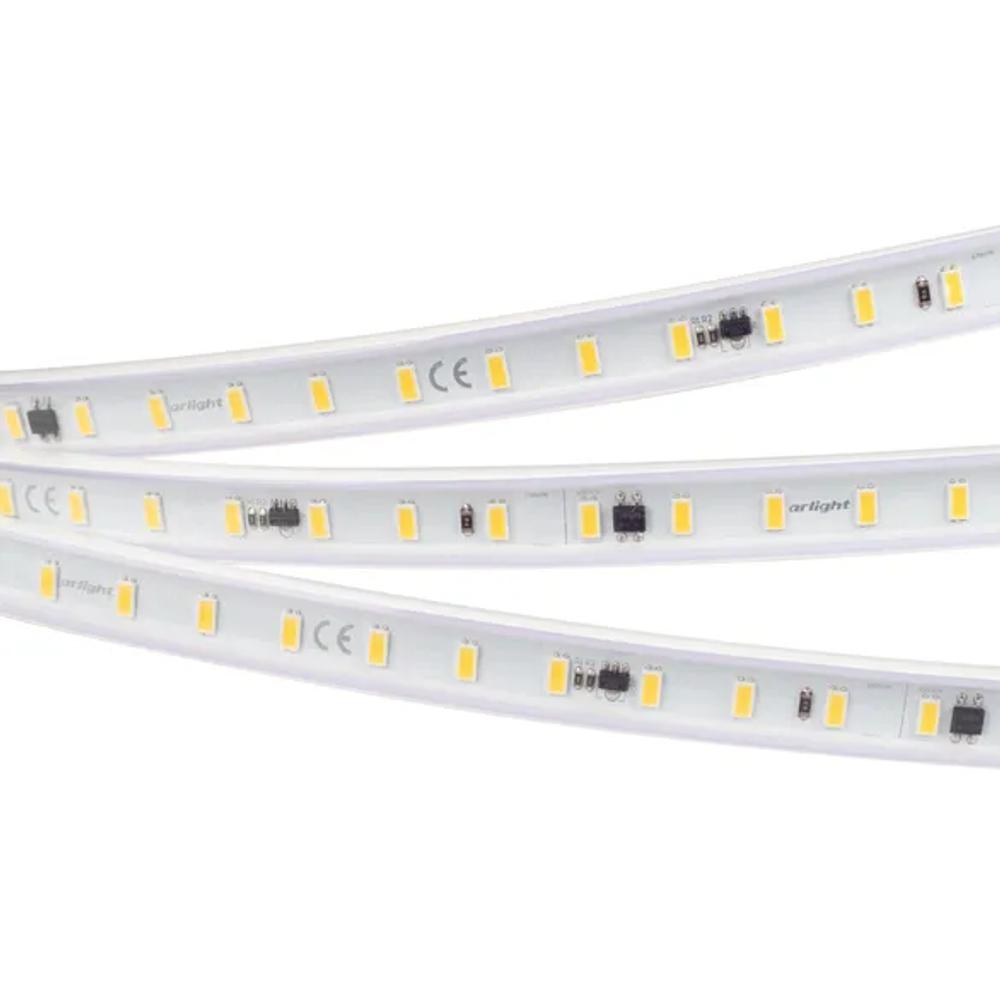 Светодиодная лента ARL-50000PV-230V Warm2700 (5630, 72 LED/m, WP2) (Arlight, 14 Вт/м, IP65) 027054