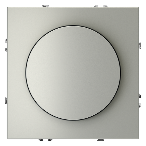 Светорегулятор встраиваемый VOLTUM S70 поворотно-нажимной 600 Вт, (сталь)