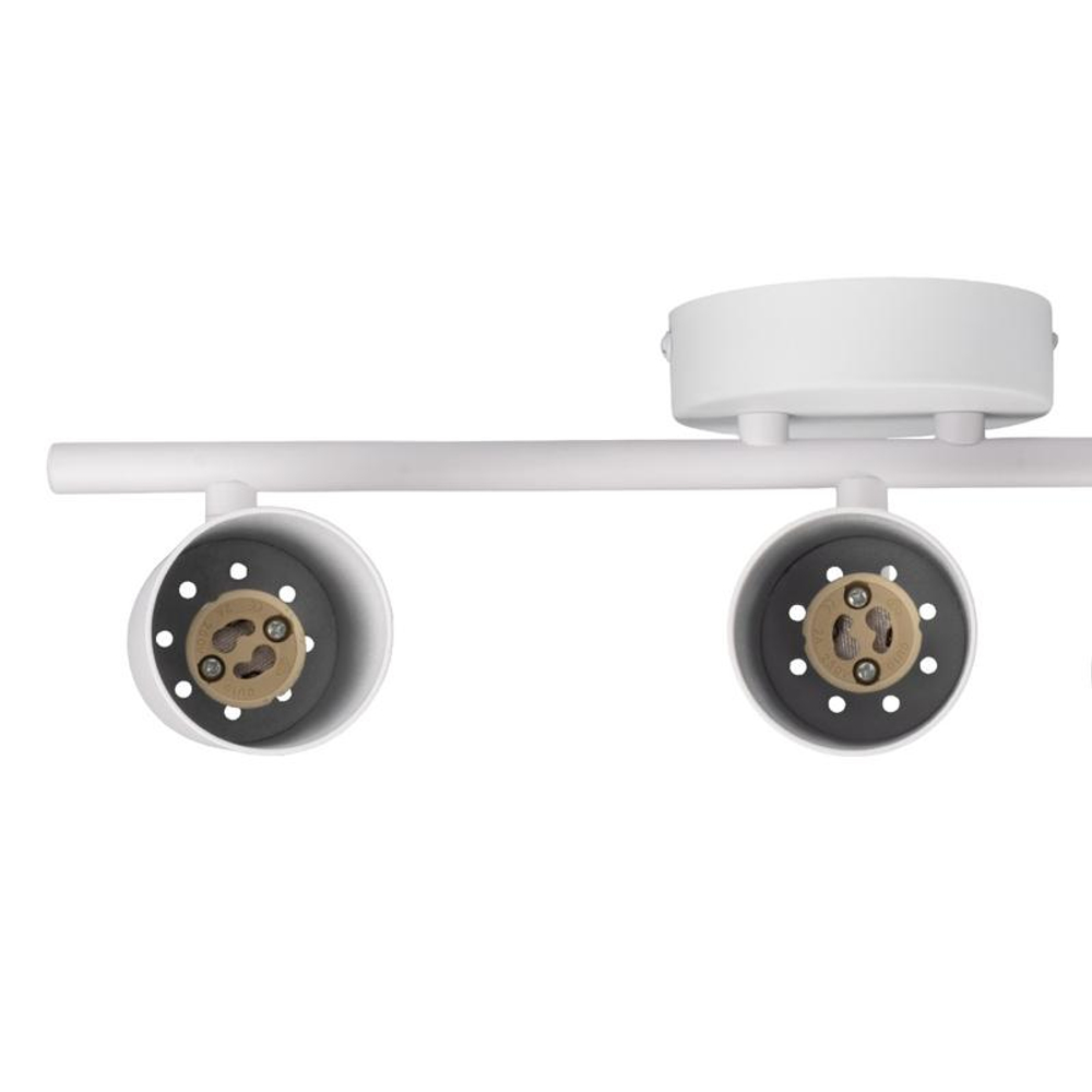 Светильник PCL-0403 3xGU10 IP20 230В WH настен./потолочн. декор. под лампу JazzWay 5066663