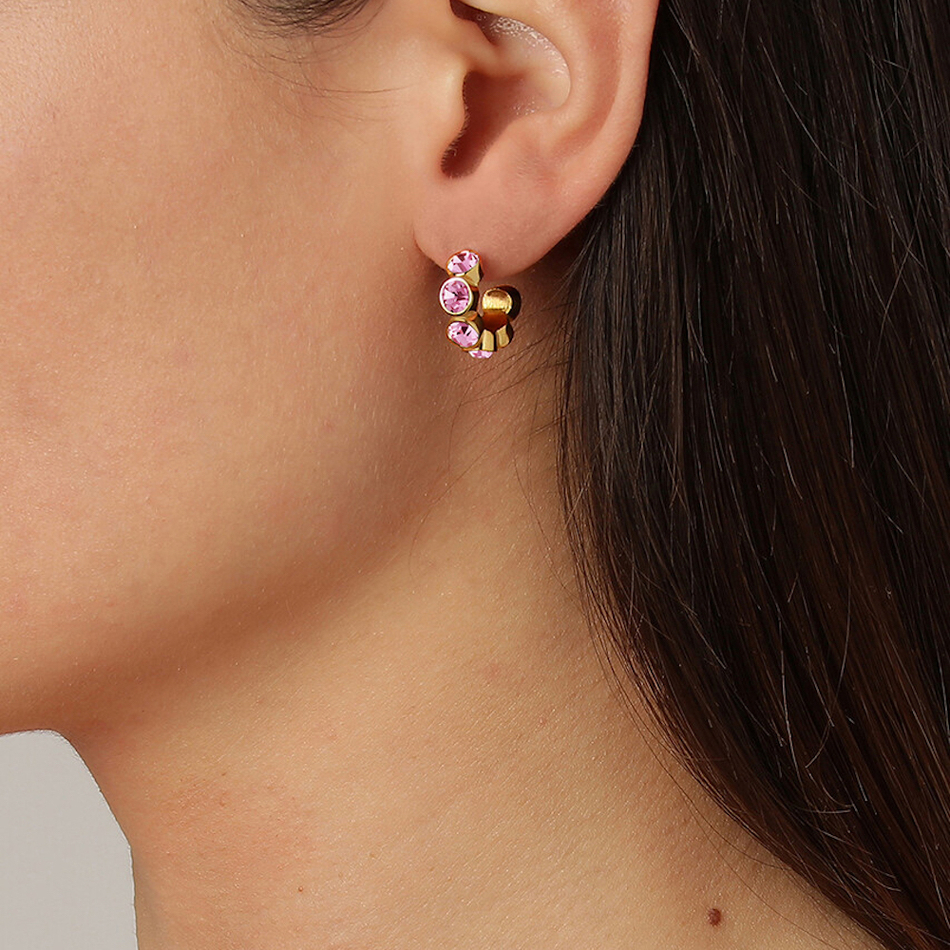 Серьги Dyrberg Kern JENNA SG LIGHT ROSE 380093 R/G