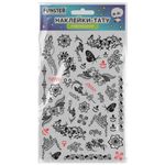 Наклейки-тату переводные "Ассорти", 29х15,5 см, ассорти 12 видов, FUNSTER (ФАНСТЕР), 666106