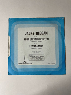Винтажная виниловая пластинка LP Jacky Reggan Pour Un Sourire De Toi (France 1974) 7 дюймов