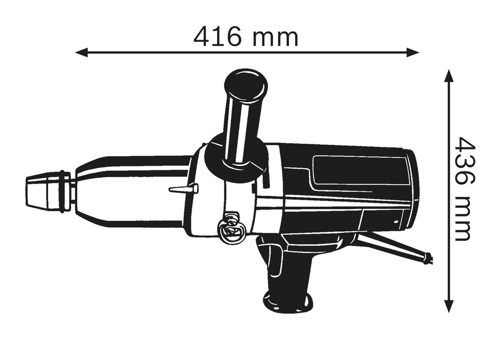 Ударный гайковёрт GDS 24 Bosch 0601434108