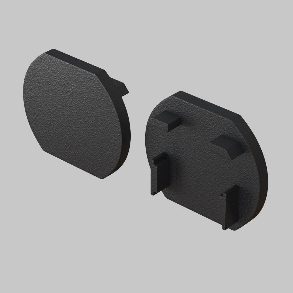 Заглушка для круглового шинопровода, 2 шт. Maytoni Basity TRA172EC-R-11B