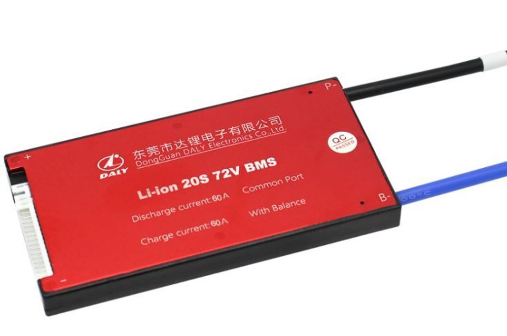 Плата контроля BMS Li-ion 20S 72V 60A