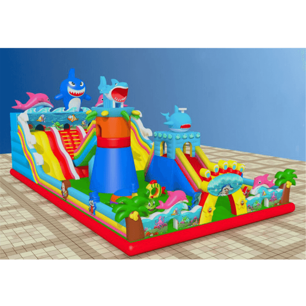 Коммерческий надувной батут "На морском дне" 14*7*6 м