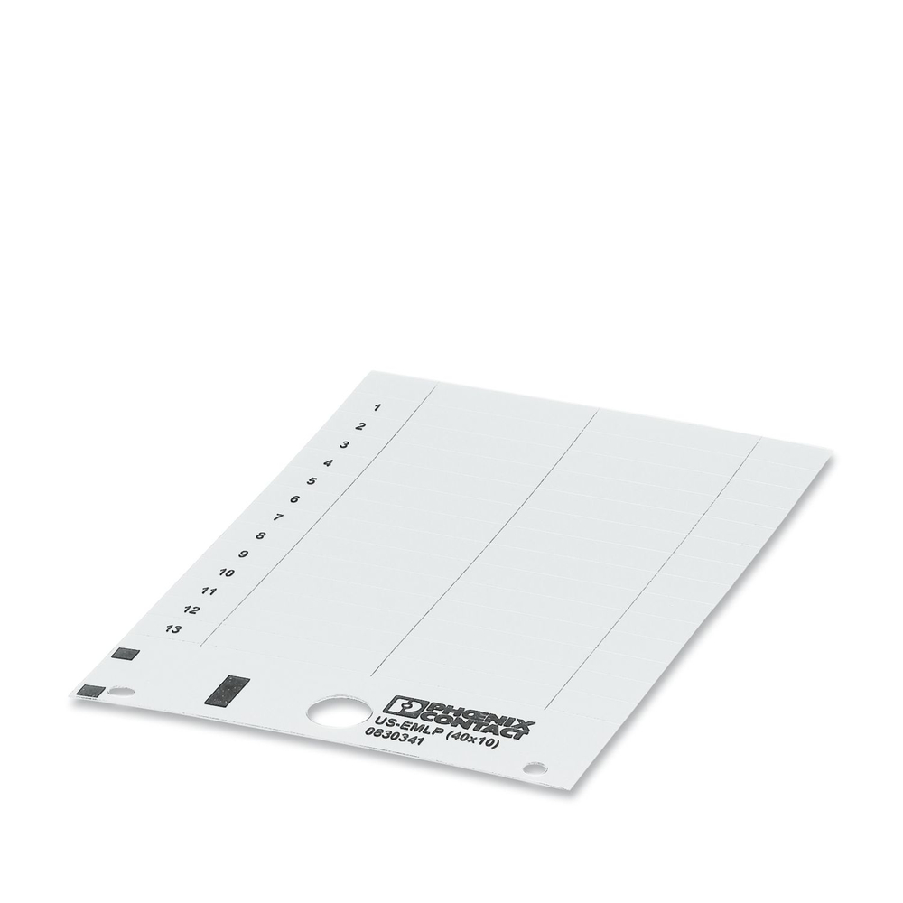 0830341 - US-EMLP (40X10) - Пластиковая табличка