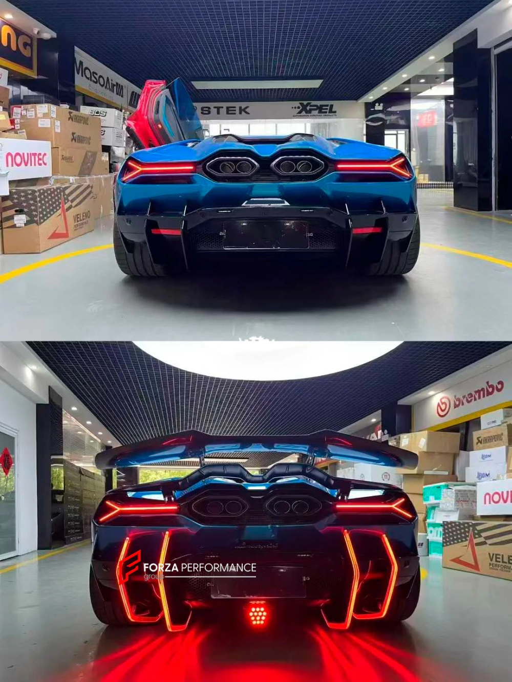 Карбоновая крышка двигателя со спойлером для LAMBORGHINI REVUELTO 2023+ Ламборгини