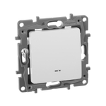 Выключатель 1-клавишный с подсветкой/индикацией 10А 250В белый ETIKA Legrand