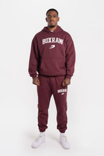 Худи BOXRAW East Street бордовое