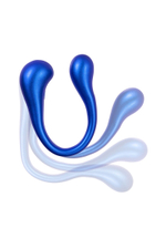 Синий многофункциональный вибратор Etern с пультом ДУ (Цвет: синий)