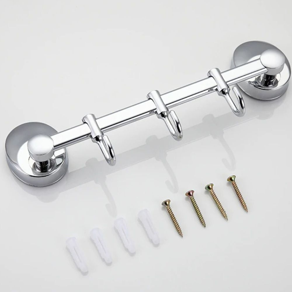 Вешалка 3 крюч, хром, Frap, F1615-3