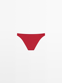 Massimo Dutti Однотонные плавки бикини, красный