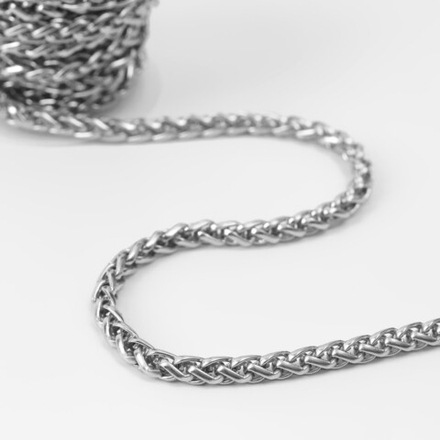 Цепочка железо 8,5*6,2мм , серебряный