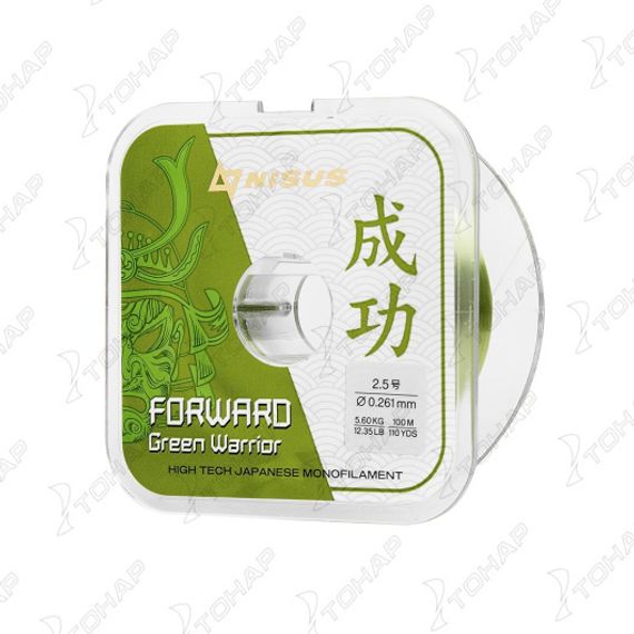 Леска FORWARD Green Warrior 0,261mm/100m Nylon (N-FGW-0261-100) Nisus