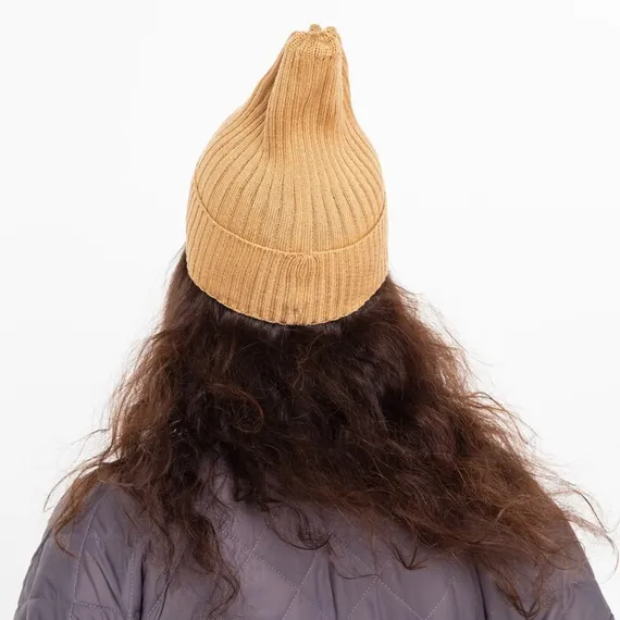 Шапка женская демисезонная , цвет бежевый, размер 52-56