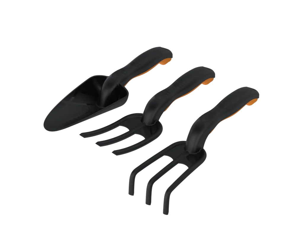 Набор садовых инструментов «Агроном Премиум»№3 (Совок широкий, рыхлитель, вилка)