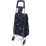 Тележка хозяйственная с сумкой (92*27*33см, колеса 16см,грузоподъемность до 30 кг.) грибы DC308