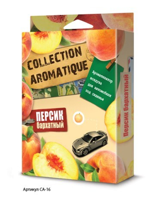 Ароматизатор под сиденье  COLLECTION AROMATIQUE  Персик бархатный 200 мл (FOUETTE)