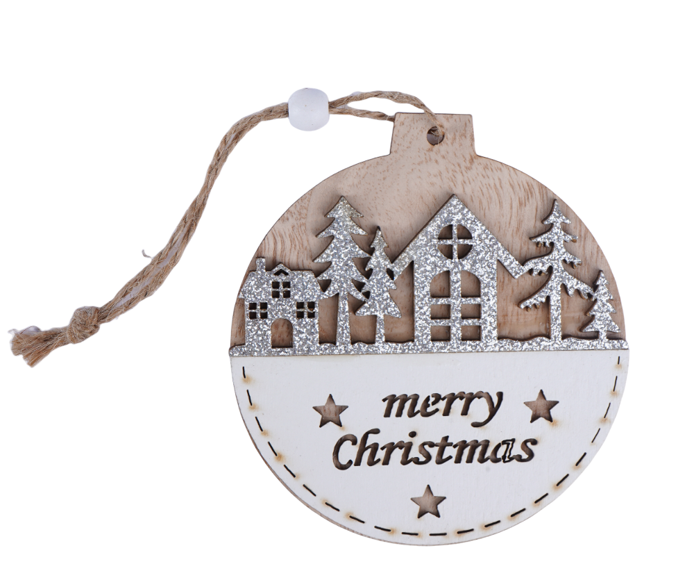 Украшение из дерева круг 10см SYMZPA-442123