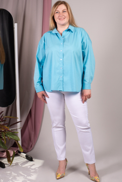 Блузка 3281зп, голубой #83Г093281зп