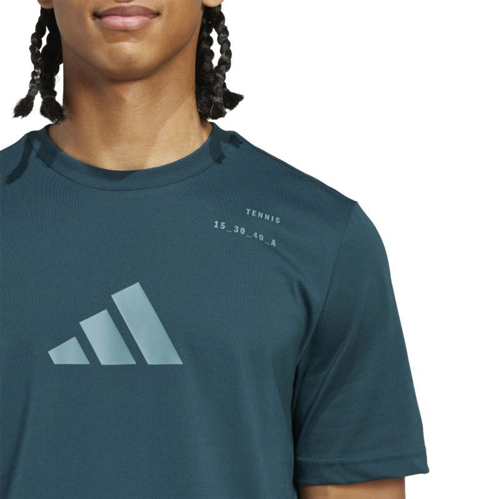 Теннисная футболка Adidas Padel Category Graphic - aurora ivy