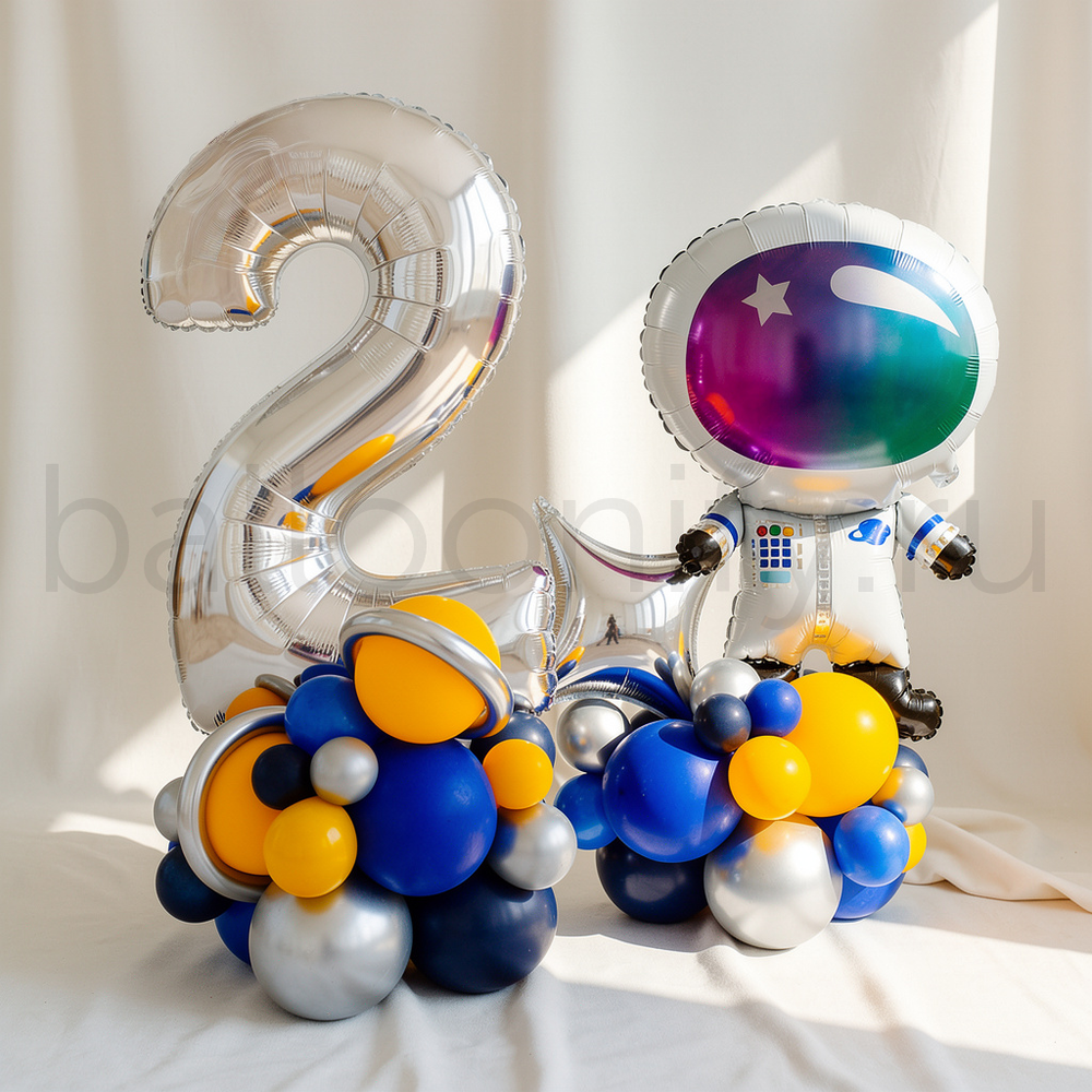 Стойка "Космонавт цифра+фигура"