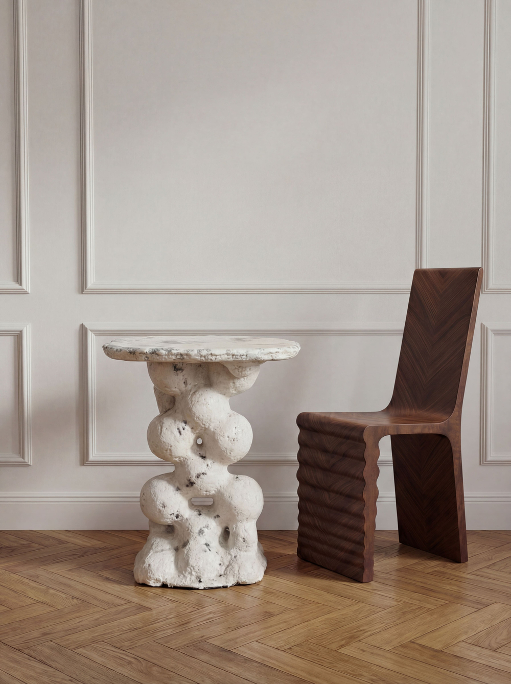 Столик "Мраморный снег" В НАЛИЧИИ