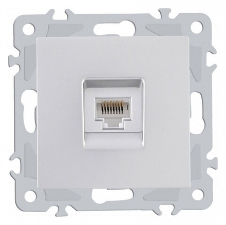 Розетка Ethernet RJ-45 без рамки Arte Milano am-206 206.45-1.silver