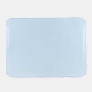 Чехол для MacBook 13-14' и документов из кожи козы, голубого цвета