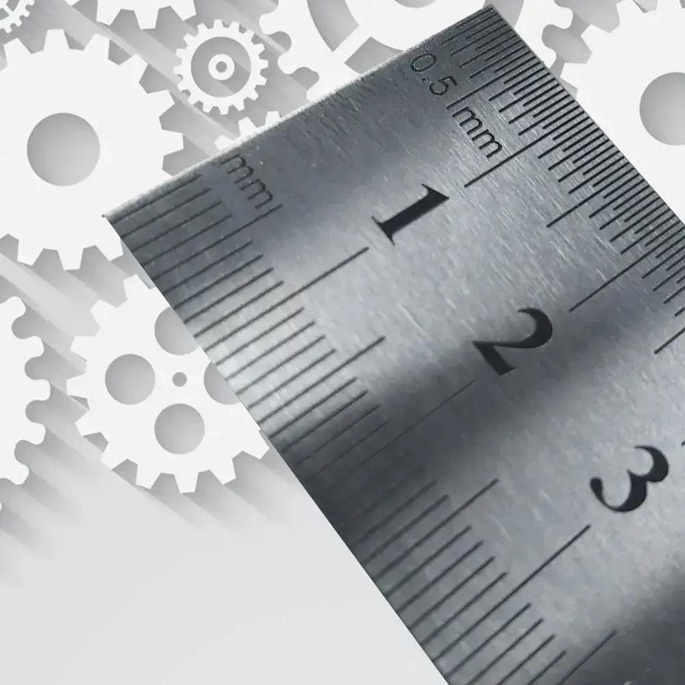 Линейка Металлическая ГТО 1000 мм Двусторонняя шкала