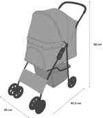 Коляска для животных Flamingo BUGGY ANDA, 46x81,5x98 см, черный