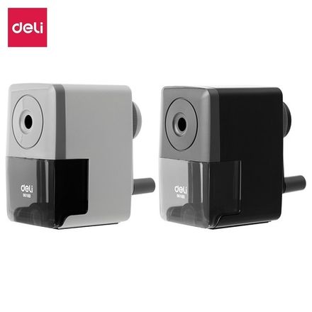 Точилка механическая Deli, пласт. корпус, со струбциной, ассорти, инд. упак., 1шт.