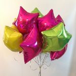 Шар (18"/46 см) Звезда, Лайм 1 шт.