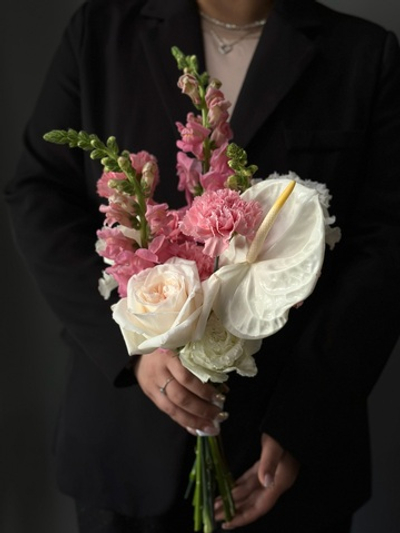 Букет невесты «Розовый раф»