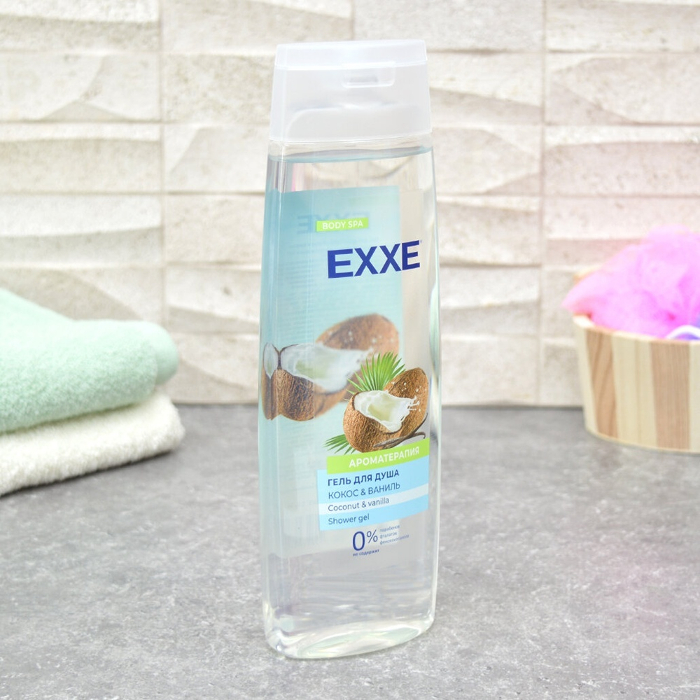 Гель для душа "Кокос и ваниль" 400мл EXXE