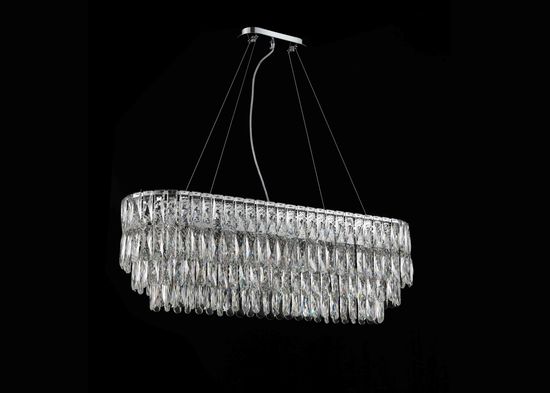 NW075-L1200*W300*H340 CHROME OVAL (1) Люстра (в 2-х коробках) NW #