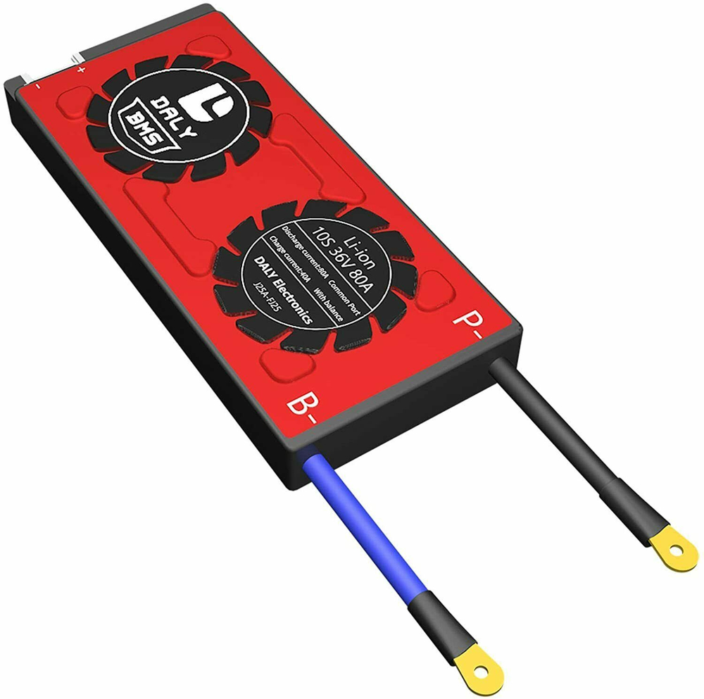 Плата контроля BMS Li-ion 10S 36V 80A