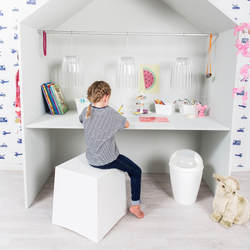 Корзина для мусора с крышкой DEL M, 12 л, белая Koziol