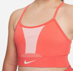 Топ для девочки теннисный Nike Dri-Fit Indy Seamless Bra G - разноцветный