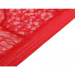 Трусики бразилиана Floral Lace, красные, XS-S