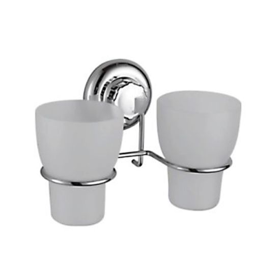 Держатель два стакана  Frap F3908 присоски