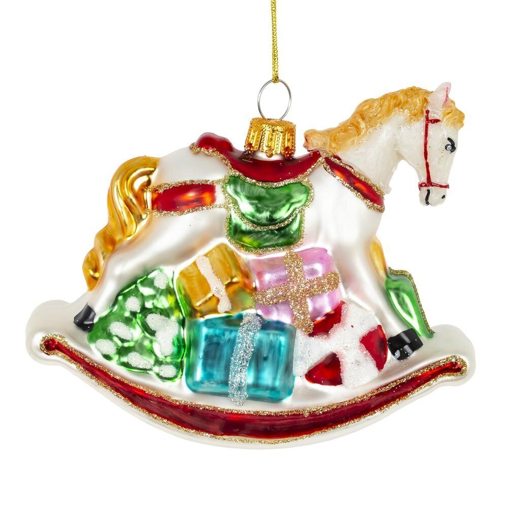 GAEM Украшение новогоднее "Лошадка-качалка", L11 W4 H9 см